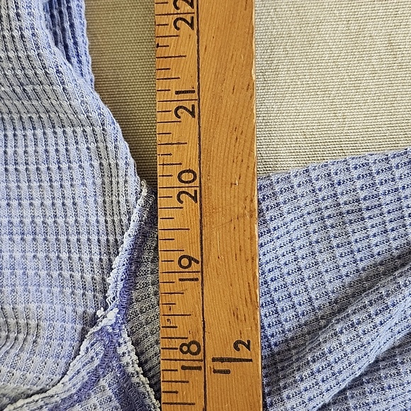 We The Free Women's Purple Loose Fitting, Asymmetrical Long Sleeve T-Shirt - Picture 13 of 15